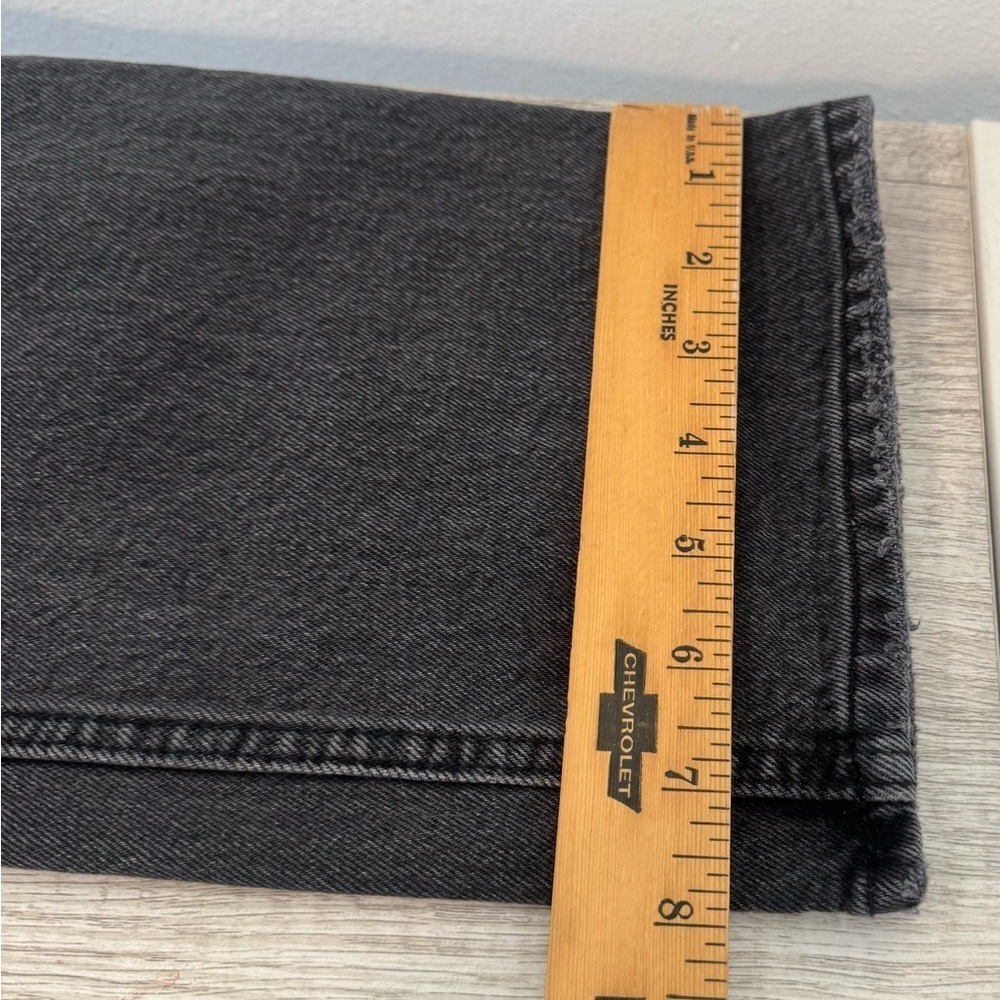 Abercrombie & Fitch Curve Love Ultra High Rise 90s Straight Jean Black Wash 8 L - Picture 6 of 10